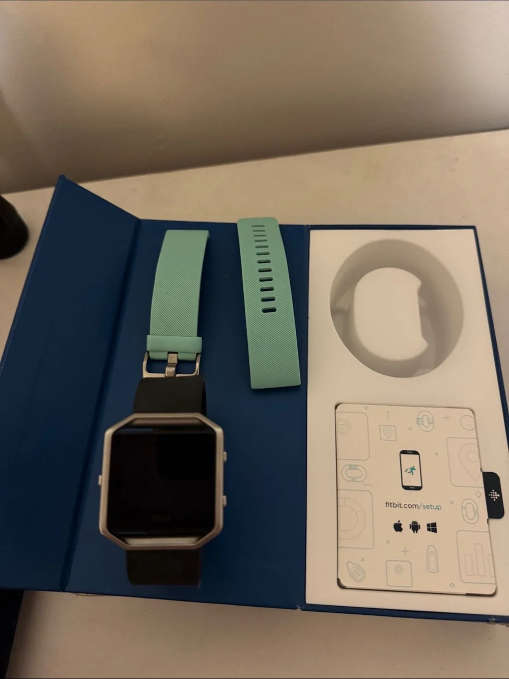 fitbit Blaze Smartwatch - Black and Silver